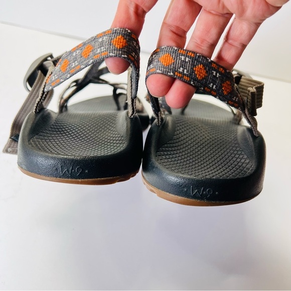 CHACO ZX/2 GRAY ORANGE TOE SPORTS SANDALS SIZE 9 EUC - Picture 7 of 11